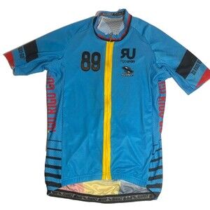 Suarez Bike Racing/Cycling Jersey/Shirt Mens XL~Blue~Full Zip~3 Pockets